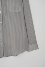 HACER Tencel Stripe Shirt (Grey Stripe)