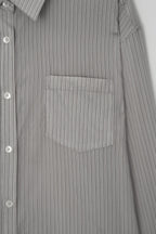 HACER Tencel Stripe Shirt (Grey Stripe)
