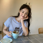 AARAN House linen t-shirt_cozy sky