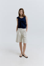 HACER Peony U-Neck Sleeveless (Cobalt Navy)