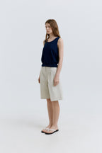 HACER Peony U-Neck Sleeveless (Cobalt Navy)