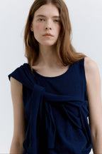 HACER Peony U-Neck Sleeveless (Cobalt Navy)