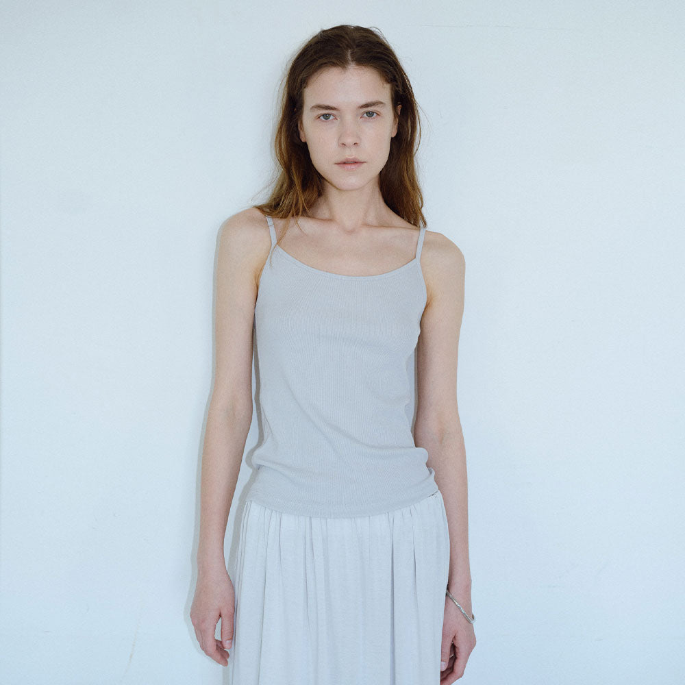 TEXT ROOM Airy Sleeveless_Light Grey