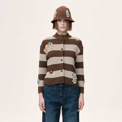 (W) 26SS CARDIGANS 29 (BROWN)