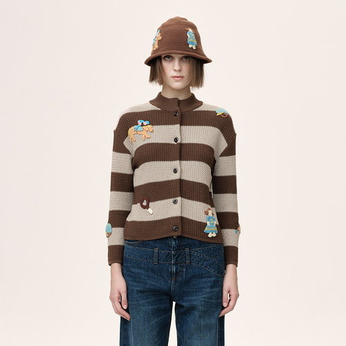 WMWM (concierge) (W) 26SS CARDIGANS 29 (BROWN)