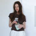 AARAN House linen t-shirt_brown