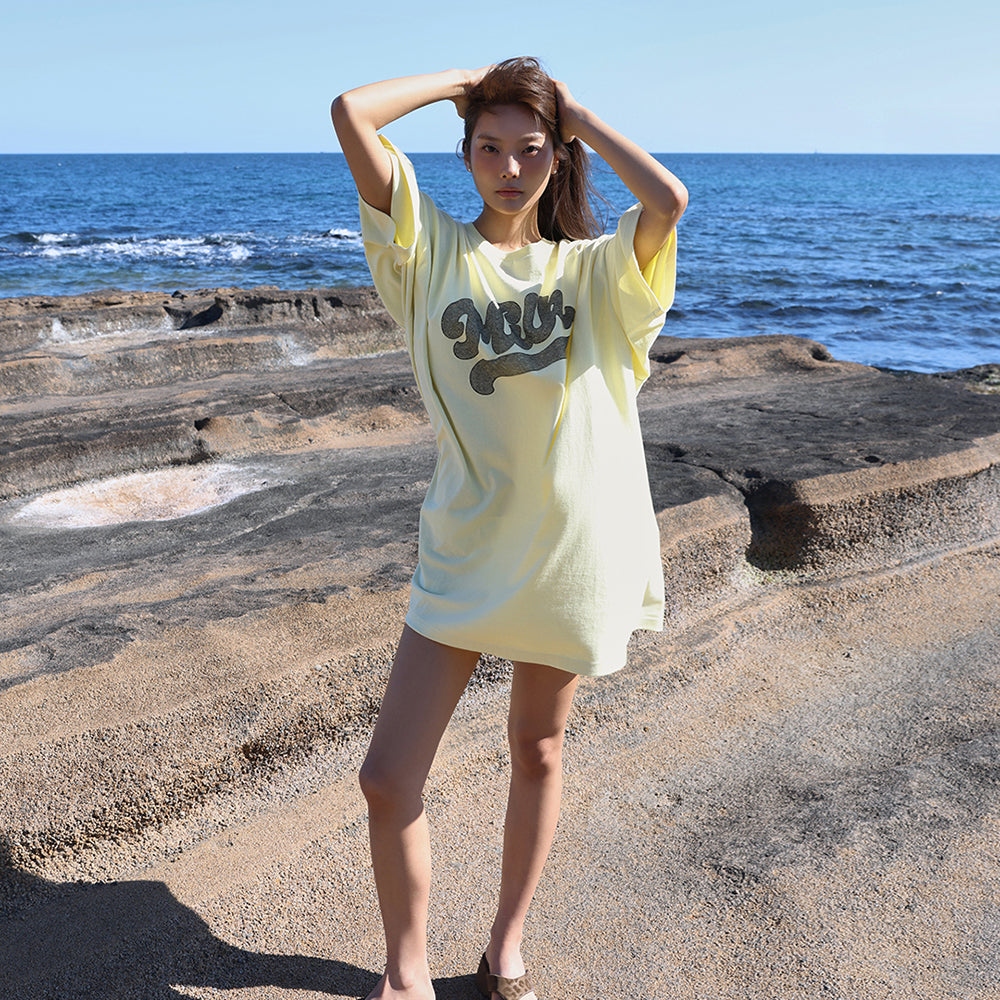 LANGER [PLC] milky printed t-shirt_3Colors
