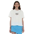 PARTIMENTO WOMEN POSITIVE CHAOS PRINTED TEE_WHITE