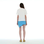 PARTIMENTO WOMEN POSITIVE CHAOS PRINTED TEE_WHITE