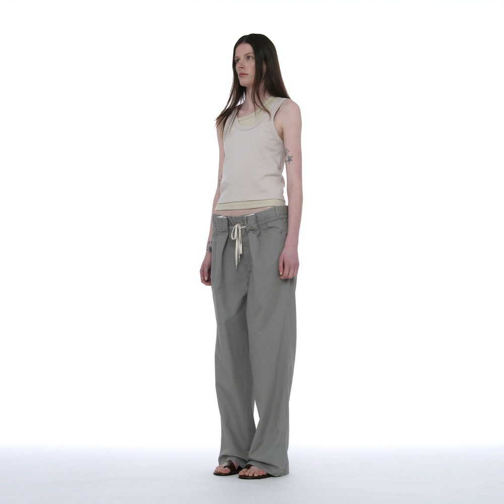 PARTIMENTO WOMEN OVERLAY SLEEVELESS_ECRU