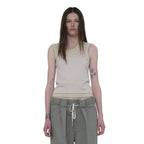 PARTIMENTO WOMEN OVERLAY SLEEVELESS_ECRU