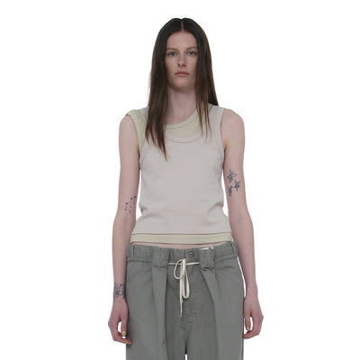 OVERLAY SLEEVELESS_ECRU