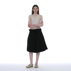 PARTIMENTO WOMEN OVERLAY SLEEVELESS_ECRU