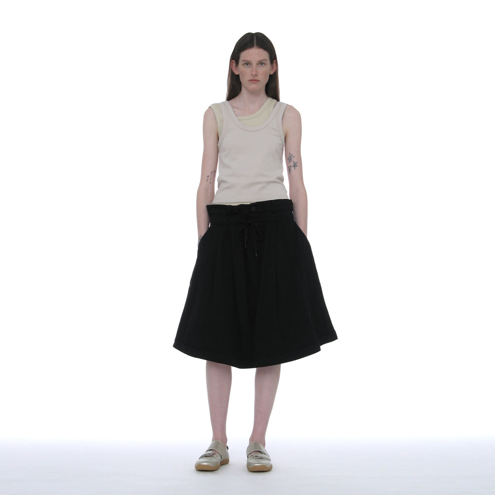PARTIMENTO WOMEN OVERLAY SLEEVELESS_ECRU