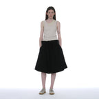 PARTIMENTO WOMEN OVERLAY SLEEVELESS_ECRU