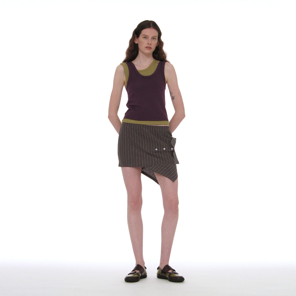 PARTIMENTO WOMEN OVERLAY SLEEVELESS_PURPLE
