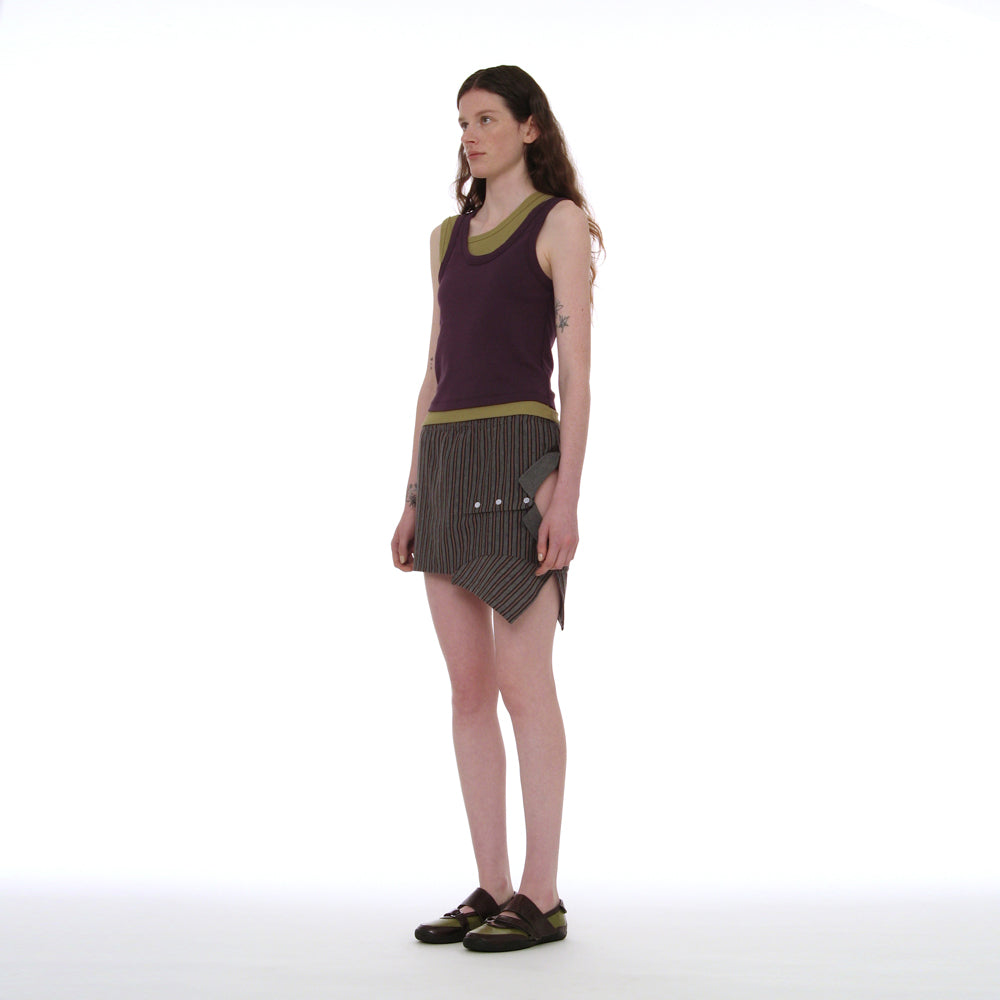 PARTIMENTO WOMEN OVERLAY SLEEVELESS_PURPLE