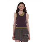 PARTIMENTO WOMEN OVERLAY SLEEVELESS_PURPLE