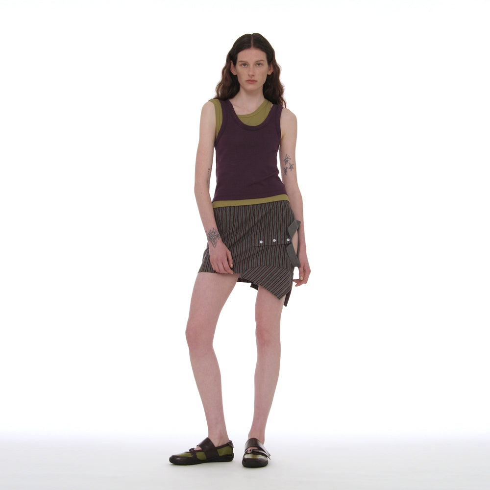 PARTIMENTO WOMEN OVERLAY SLEEVELESS_PURPLE