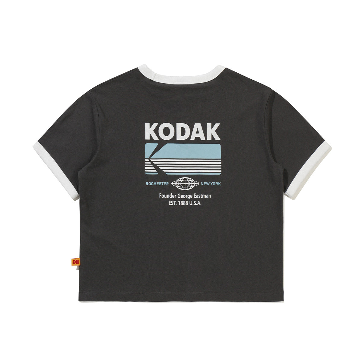 KODAK APPAREL Breezepop Big Graphic Short Sleeve T-Shirt Women CHARCOAL