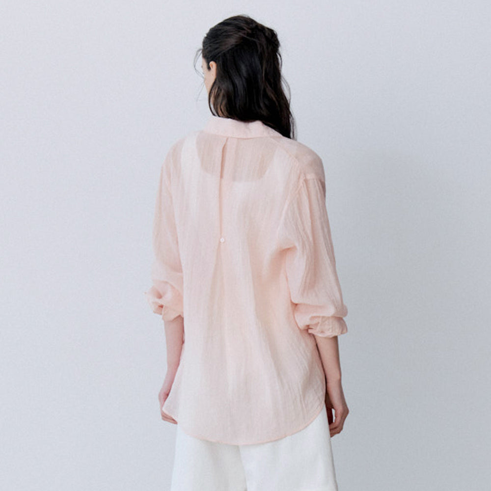 Le' Studio [Summer sheer shirt] SUMMER LOOSE FIT SHEER SHIRT (PK)