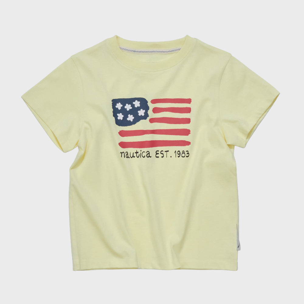 NAUTICA W Big Flag T-shirt (3 colors) NTS6066