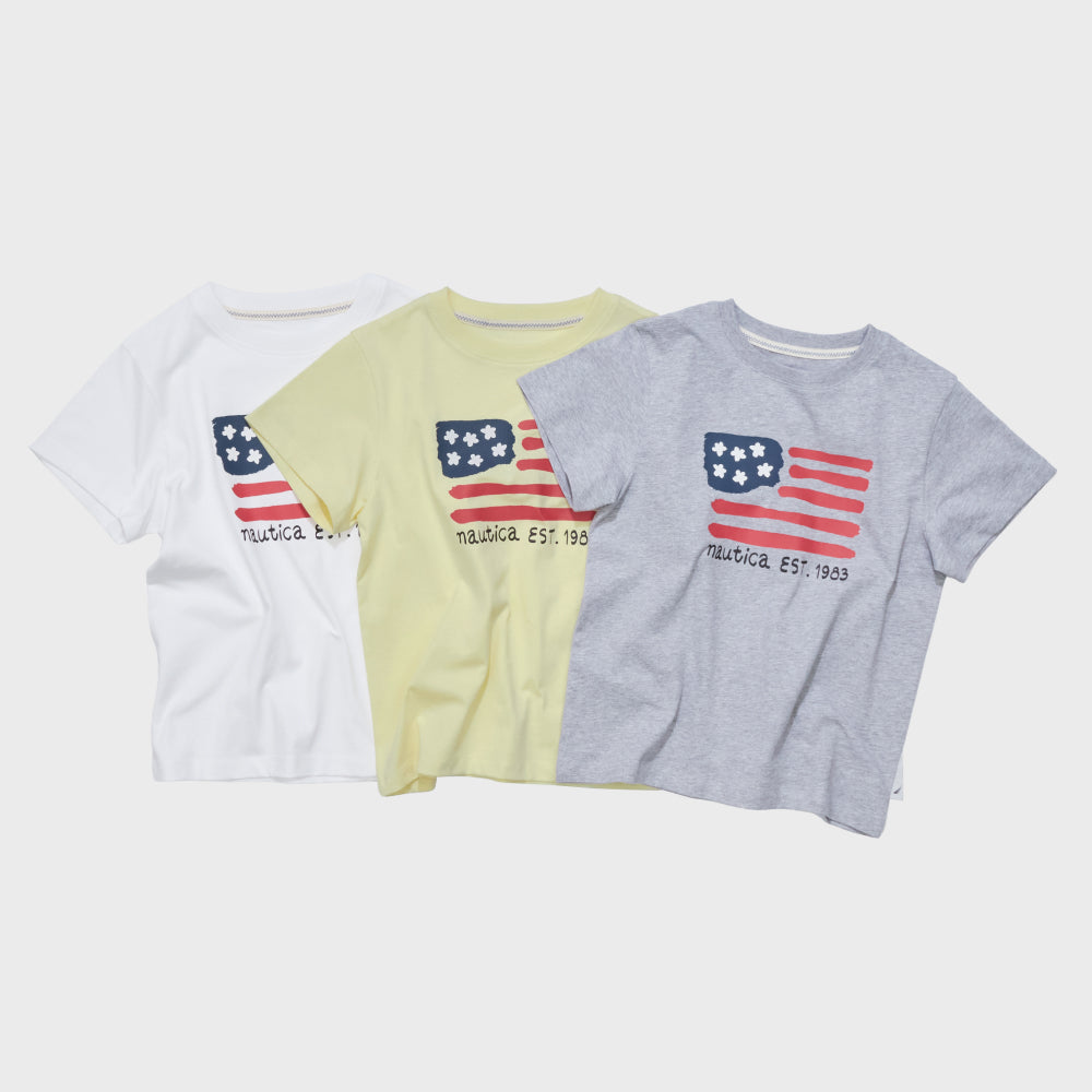 NAUTICA W Big Flag T-shirt (3 colors) NTS6066