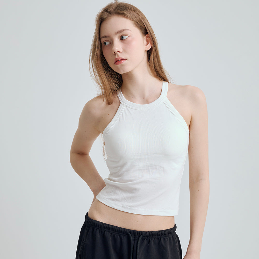 LE SEREIN LS23TP-307 Halterneck tank top_5 Colors