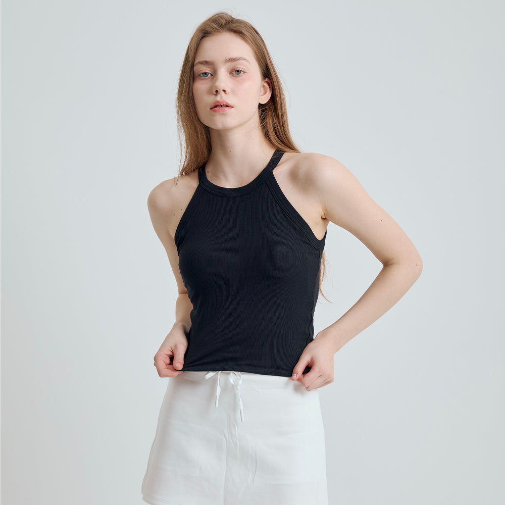 LE SEREIN LS23TP-307 Halterneck tank top_5 Colors