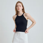 LE SEREIN LS23TP-307 Halterneck tank top_5 Colors