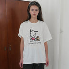 SOMEWHEREBUTTER [Charles Enter PICK] [6th] Pochacco Over-Fit Top - Ivory