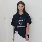 SOMEWHEREBUTTER [4th] Summer Pochacco Over-Fit Top - Navy