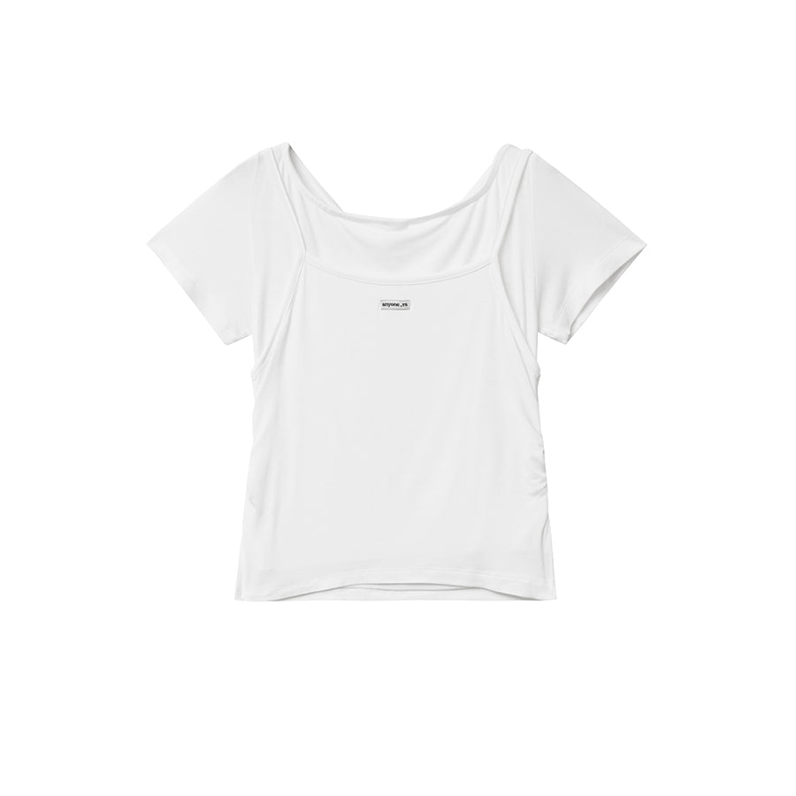 RENSE Cami Layered T-Shirt White