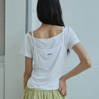 RENSE Cami Layered T-Shirt White