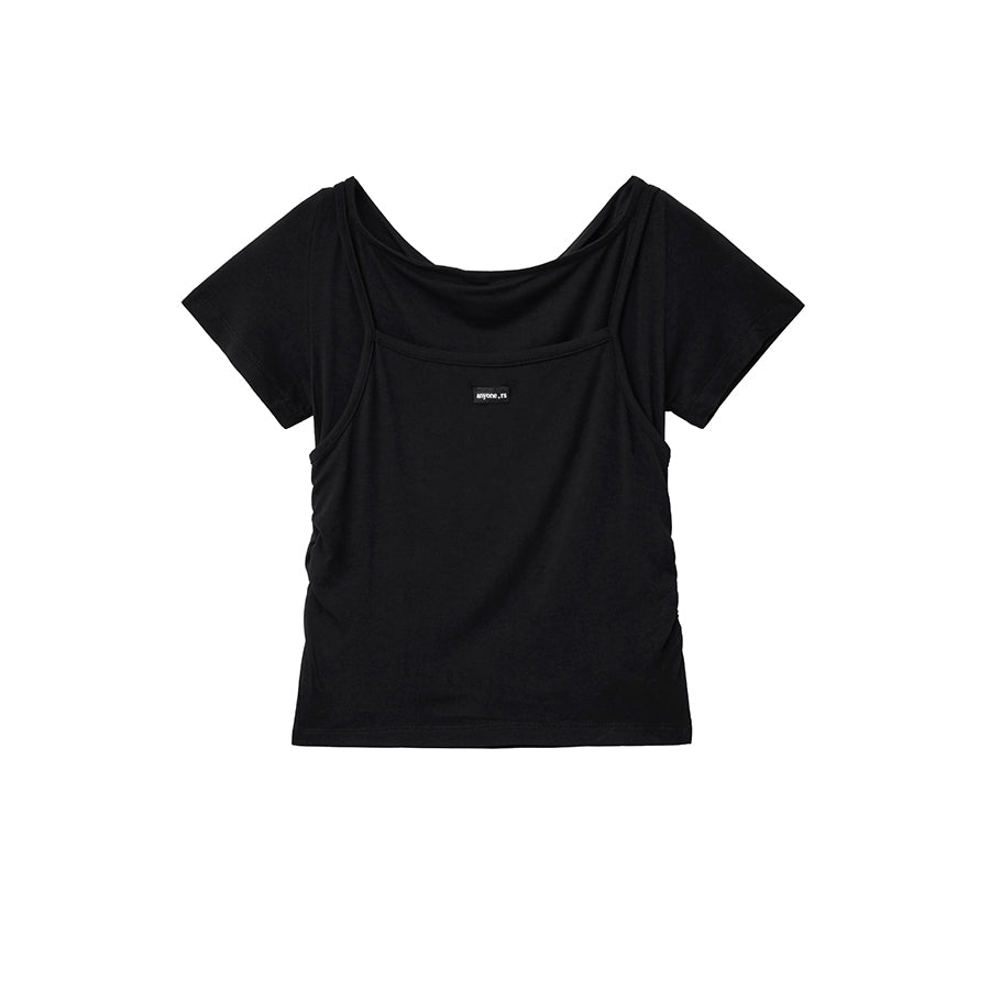 RENSE Cami Layered T-Shirt Black