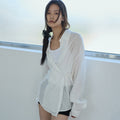 RENSE Crinkle Summer Shirt White