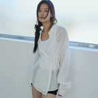 RENSE Crinkle Summer Shirt White