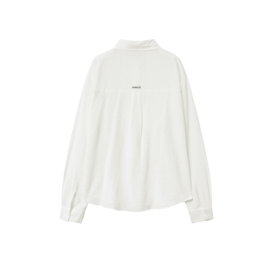 RENSE Crinkle Summer Shirt White