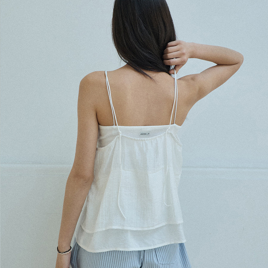 RENSE Double Layered Bustier Ivory