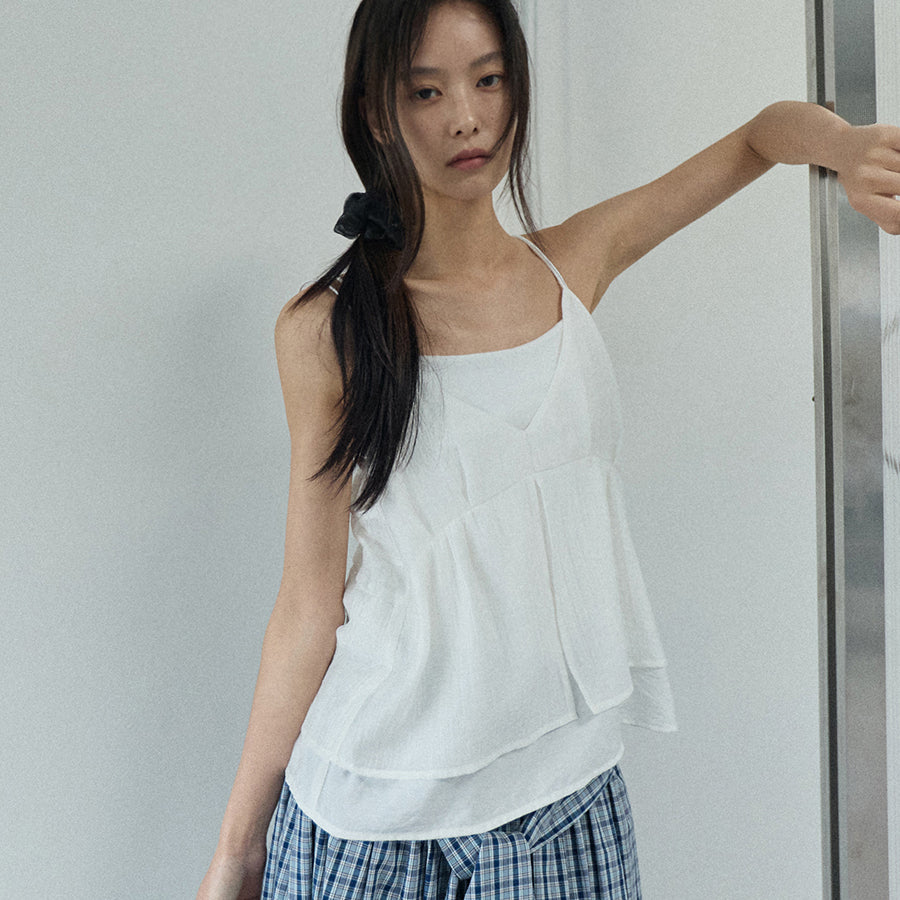 RENSE Double Layered Bustier Ivory