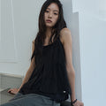 RENSE Double Layered Bustier Black