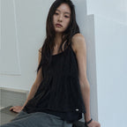 RENSE Double Layered Bustier Black