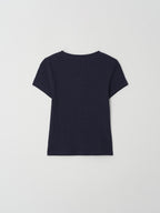 Tekto Kate waffle henley t-shirt_Navy
