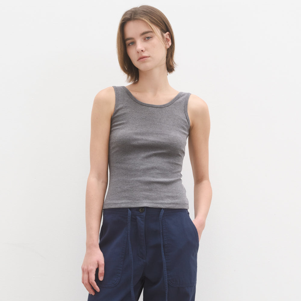 POSZER Deep round sleeveless (gray)