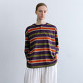 Moondal Arvon T-Shirt in Purple Stripe