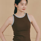 OGGITT APPAREL Basic cotton cap with built-in tank top, mint cocoa