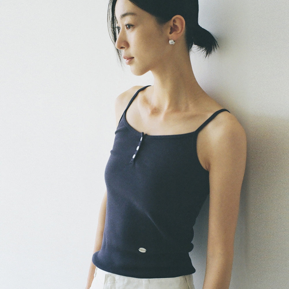 grayroom Button sleeveless top_3color