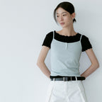 grayroom Button sleeveless top_3color