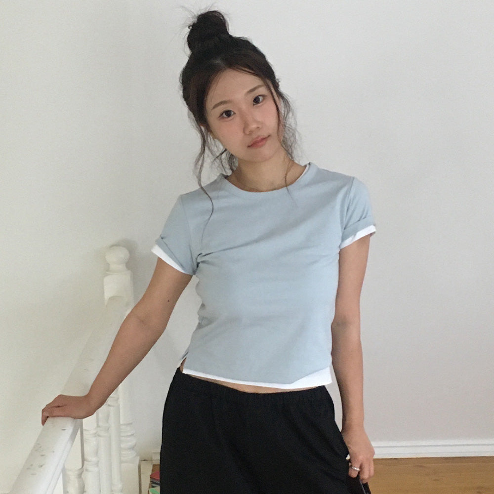 LEATHERY Sorona Ice Peel Cotton Top [5COLOR]