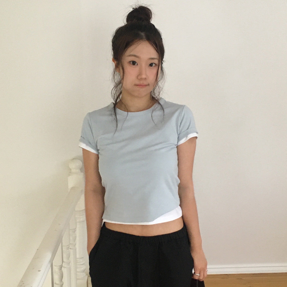 LEATHERY Sorona Ice Peel Cotton Top [5COLOR]